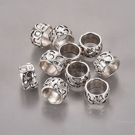 Rondelle Tibetan Style Alloy Beads LS-LF10982Y-1