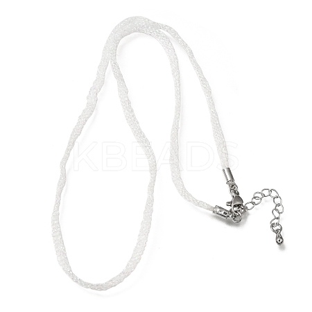 3.5MM Polyester Metallic Cord Braided Cord Necklace Making FB-CBAA152-01P-10-1