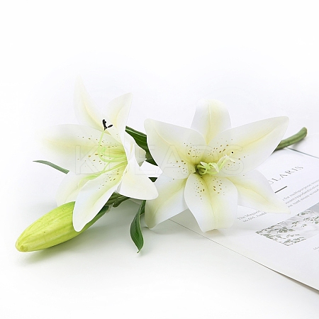 Imitation Leather Artificial Lily PW-WGFA2FB-07-1