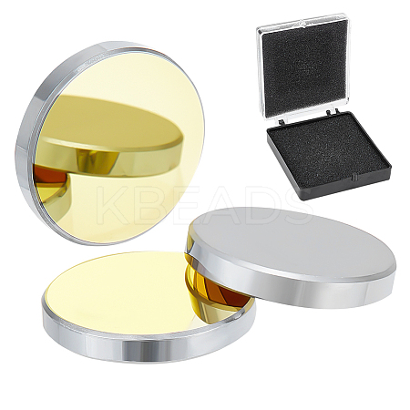 Silicon Gold-Plated Reflective Lens AJEW-WH0248-391A-1