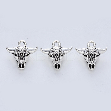 Tibetan Style Alloy Pendants TIBE-R316-079AS-RS-1
