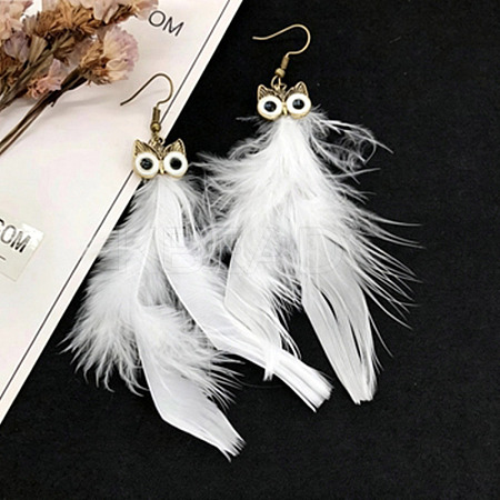 Alloy Enamel Dangle Earrings for Women WGBD3DC-08-1