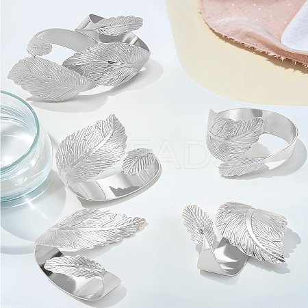 6Pcs Iron Napkin Rings AJEW-LP0002-65S-1