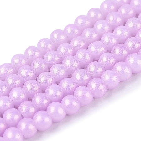 Baking Paint Glass Pearl Beads Strands DGLA-ZX001-05A-09-1