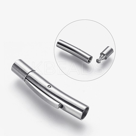Tarnish Resistant 304 Stainless Steel Bayonet Clasps STAS-P171-59P-1