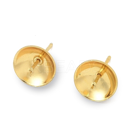 Brass Stud Earring Findings KK-A300-29D-G-1