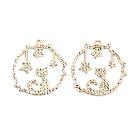 Long-Lasting Plated Brass Pendants KK-K336-50KCG-1