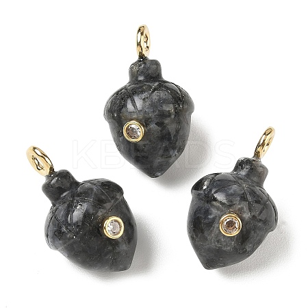 Natural Larvikite Pendants GG-CBA105B-04K-G-1