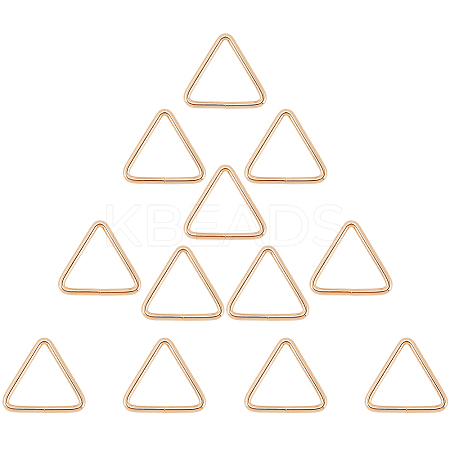 12Pcs Triangle Iron Linking Rings IFIN-CP0002-96LG-1