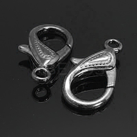 Zinc Alloy Lobster Claw Clasps X-PALLOY-D008-B-1