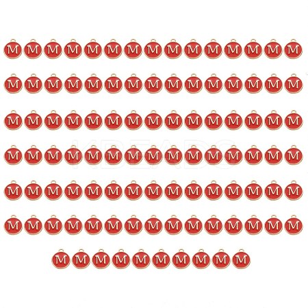 Golden Plated Enamel Alloy Charms ENAM-SZ0001-26C-M-1