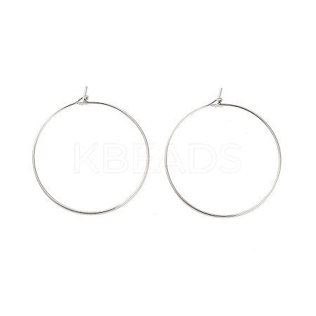 Brass Hoop Earring Findings LS-KK-R112-038E-1