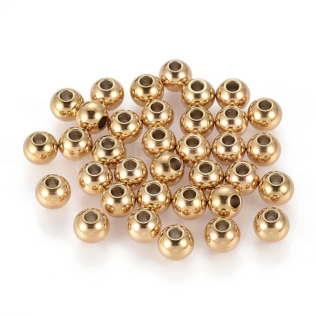 Ion Plating(IP) 202 Stainless Steel Rondelle Spacer Beads X-STAS-F094-06A-G-1