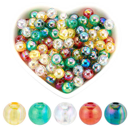 Christmas Themed Transparent Acrylic Beads MACR-SP0001-30B-1