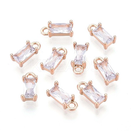 5Pcs Transparent Glass Charms GLAA-YW0004-40A-1