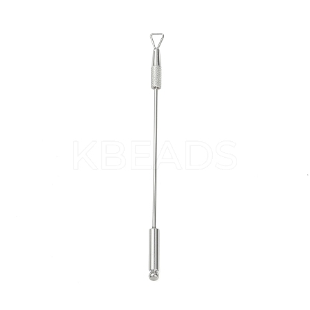 201 Stainless Steel Beadable Double Head Cuticle Pusher Nail Tools LS-STAS-R161-01P-1