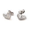 Non-Tarnish 304 Stainless Steel Heart Stud Earrings for Women EJEW-I281-35P-2