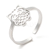 Non-Tarnish 304 Stainless Steel Open Cuff Rings RJEW-H213-01P-3