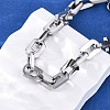 304 Stainless Steel Link Chain Bracelets for Women Men BJEW-R018-17P-2