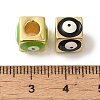 Brass Enamel European Beads KK-R162-056G-3