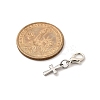 Cross 304 Stainless Steel Pendant Decorations HJEW-JM03574-3