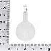 Printed 201 Stainless Steel Pendants STAS-T066-86B-3