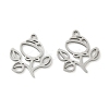 Hollow 201 Stainless Steel Pendants STAS-F337-10F-P-1