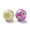 AB Color Wave Printed Acrylic Beads MACR-Q151A-M-4