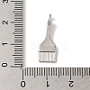 Rack Plating Brass & Cubic Zirconia Pendants KK-L216-059P-3