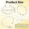 10Pcs 5 Colors Stainless Steel Cuff Torque Bangle Making STAS-SC0021-18-2