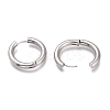 Tarnish Resistant 201 Stainless Steel Huggie Hoop Earrings EJEW-L256-05R-P-3