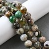 Natural Green Cherry Blossom Agate Beads Strands G-NH0061-A01-10mm-1