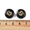 Dyed Black Synthetic Turquoise Beads G-F775-B06-3
