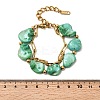304 Stainless Steel & Dyed Natural Shell Double Layer Bracelets LS-BJEW-G763-06G-3