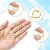 12Pcs 2 Colors Brass Clip-on Hoop Earring Findings KK-FS0001-48-2