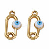 304 Stainless Steel Enamel Pendants LS-STAS-N087-52-02G-2