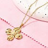 Summer Beach 304 Stainless Steel Pendant Rope Chain Necklaces for Women STAS-Z108-01G-06-1
