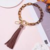 Chain Link Wristlet Keychain HJEW-SW00013-09-3