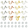 16Pcs Iron Clip-on Earring Findings IFIN-SC0001-93B-1