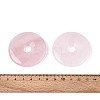 Natural Rose Quartz Big Pendants G-T144-43B-3