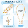 Round Plastic Imitation Pearl Beads Bag Extender Chains HJEW-TAC0082-4