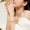 100Pcs 10 Colors Transparent Acrylic Pendants PALLOY-TAC0097-8