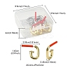 8Pcs 2 Colors Rack Plating Alloy Stud Earring Findings FIND-YW0003-82A-4