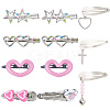 11pcs Iron Snap Hair Clips PHAR-CP0001-26-6