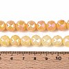 Anti-Tarnish Electroplate Glass Beads Strands GLAA-N064-10mm-11-4