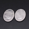Natural Rose Quartz Oval Palm Stone G-P415-57-2