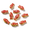 Handmade Printed Porcelain Beads PORC-E015-17K-1