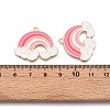Rack Plating Alloy Enamel Pendants ENAM-N056-429A-3