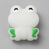 Frog Luminous Food Grade Eco-Friendly Silicone Beads LS-SIL-WH0003-12F-1
