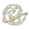 Natural Flower Amazonite Chips Beads Strands G-M205-12B-8